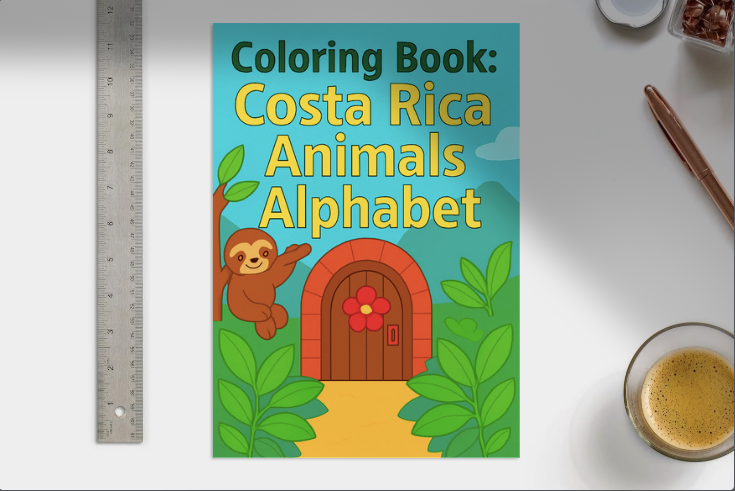 Coloring Book: Costa Rica's Animal Alphabet A-Z!